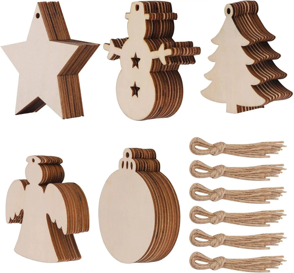 Kit complet boules de Noël DIY avec cordes - Ombre Interieur