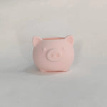 pot fleurs forme cochon rose post it lapins pâques succulentes mignon décoration table balcon
