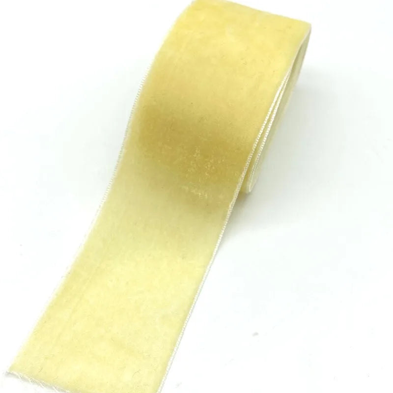 ruban velours uni élégant 18 couleurs opaques décoration mariage bricolage yards polyester