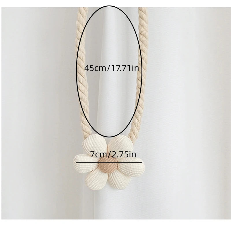 boucle rideau adhésive fleur relief tissu côtelé rustique moderne beige clair