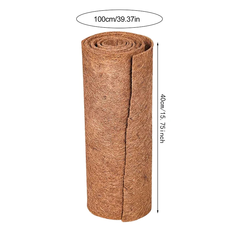 tapis fibre coco marron clair rustique sol jardin texture naturelle non uniforme