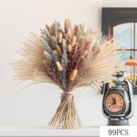 bouquet graminées séchées pampas blondes beiges vases décor maison anniversaire mariage