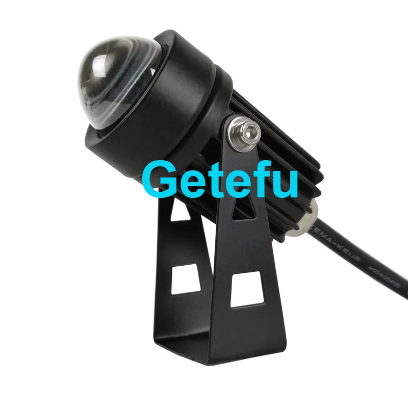 projecteur led moderne étanche noir ip65 3w 4000k aluminium flux lumineux 249paque