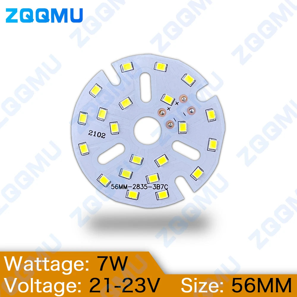 plaque led 7w 48mm 56mm 65mm smd2835 adhésif blanc neutre moderne câble électrique��