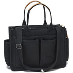 sac main femme violet uni moderne poches multiples bandoulière ajustable toile nylon