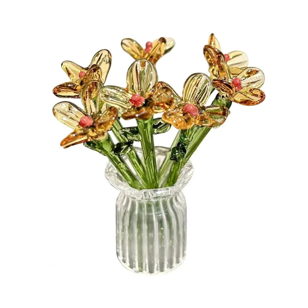 bouquet fleurs artificiel rose vert violet blanc rouge minimaliste maison