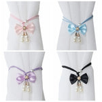 rideaux rubans noyau noir rose bleu violet adhésifs classiques satinés