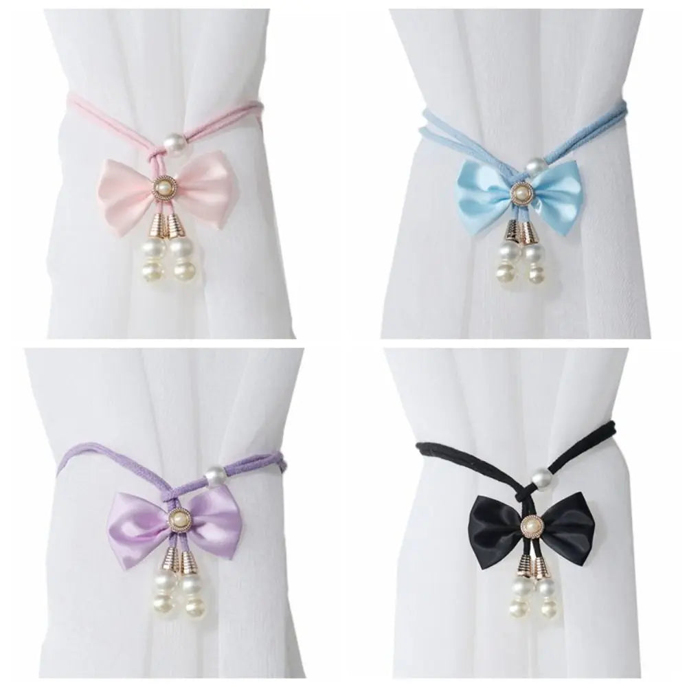rideaux rubans noyau noir rose bleu violet adhésifs classiques satinés
