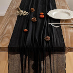 ruban table plissé noir classique décoration maison événements anniversaire mariage