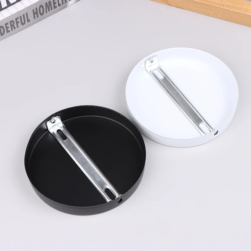 disques suspension noir blanc modernes tringles vis 12cm opaques plats lisses mur