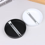 disques suspension noir blanc modernes tringles vis 12cm opaques plats lisses mur