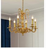 lustre suspendu classique ornements baroques cristal fer doré semi encastrée(touches) haute qualité