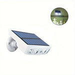 lampe solaire moderne blanc panneau solaire led détecteur mouvement ip45 étanche abș