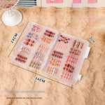 coffret rangement faux ongles multicolores modernes grande capacité portatif transparent accessoire nail art