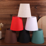 abat jour moderne rouge noir blanc beige vert turquois tissu texturé minimaliste lampe table
