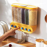 conteneur mural transparent grains moderne pratique autoadhésif multiple couleurs distributeur économique cuisine