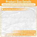 housses table ronde transparentes imperméables pvc 102 160cm maison solides