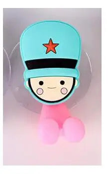 porte brosses dents ventouse animaux personnages cartoon enfant chat souris lapin abeille bleu rose