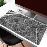 tapis souris cartographique noir blanc non glissant gamer moderne minimaliste