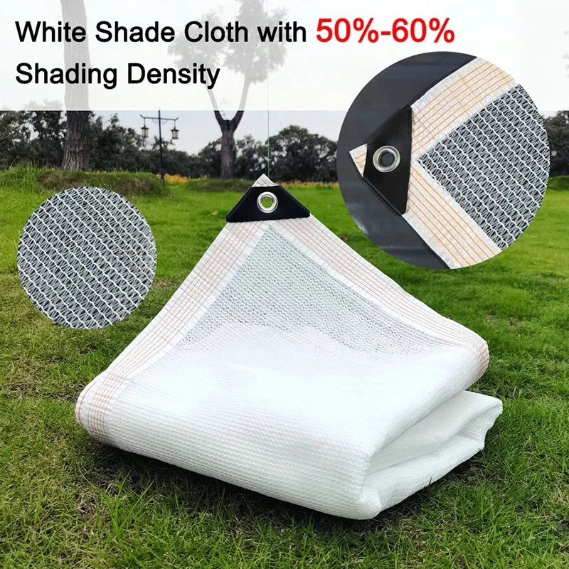 voile d'ombrage blanche protection solaire extérieur maille opaque terrasse jardin balcon