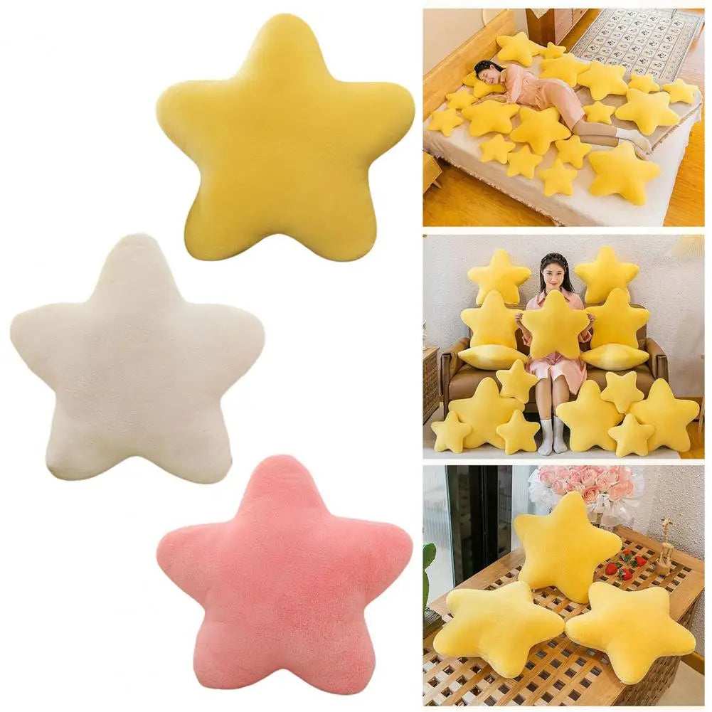 coussin étoile jaune rose coton fibre anti décubitus moderne douillet cuisine lit