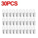 pinces rideau clips métal argenté moderne 20pcs 30pcs 50pcs decoration fenetre accessoire