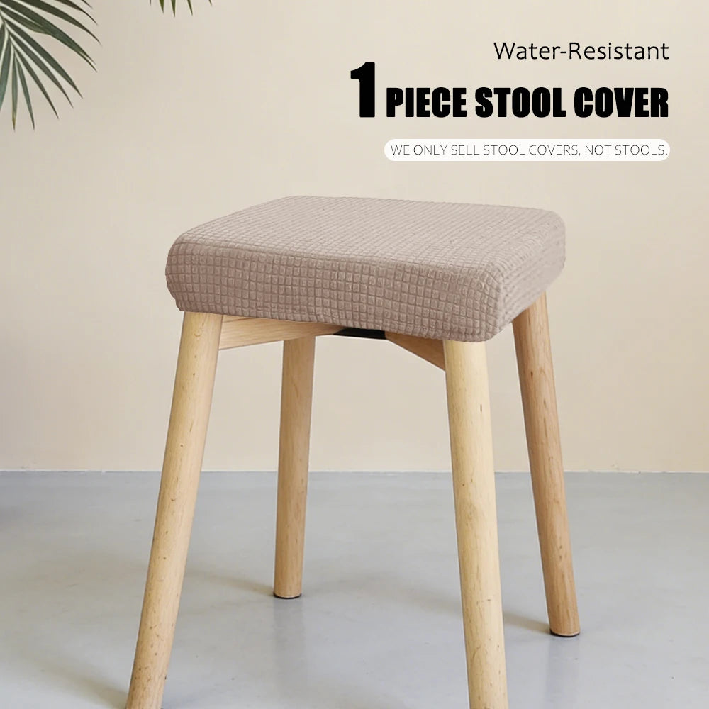 housse chaise moderne tissu carreaux gris élastique protection siège banquet mariage