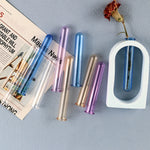vases tubes essai transparent blanc bleu violet orange decoration maison hydroponie plantes fabrication minimaliste