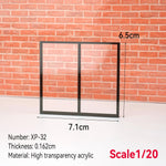 fenêtres transparentes acrylique sections architecturales dioramas construction bâtiments matériaux décoration maison DIY