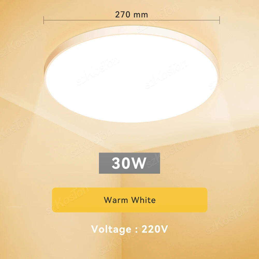 lampe led moderne blanc 220v acrylique abs surface cuisine salon chambre