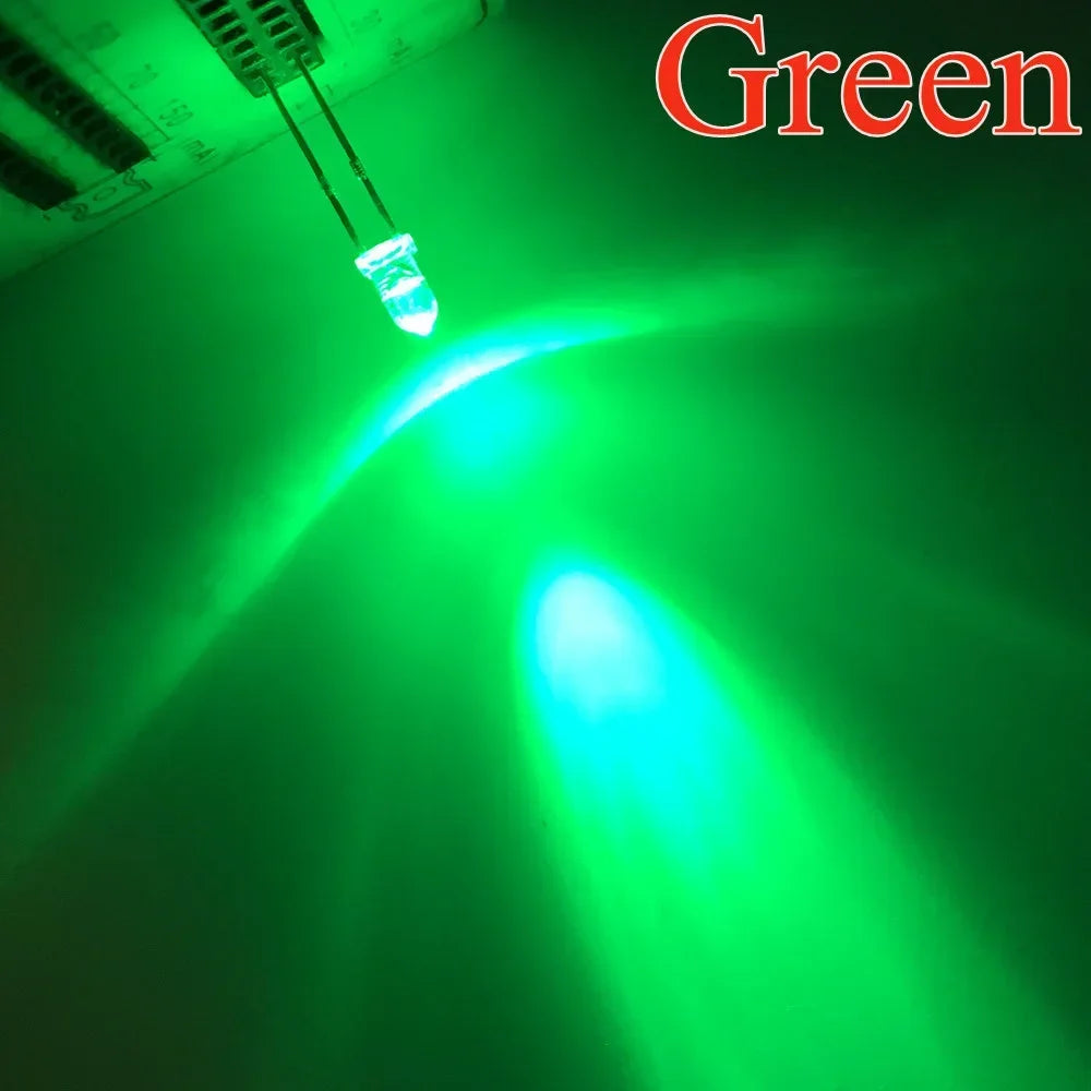 diodes led ronde 3mm bleu vert rouge blanc chaud jaune blanc rose violet orange