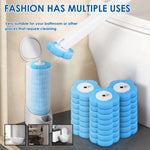 brosse toilette bleu blanc remplacement tête nettoyage mural moderne salle bain