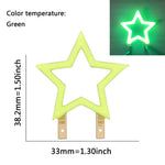 lampe led neon forme étoile clip fixation cable decoration feste
