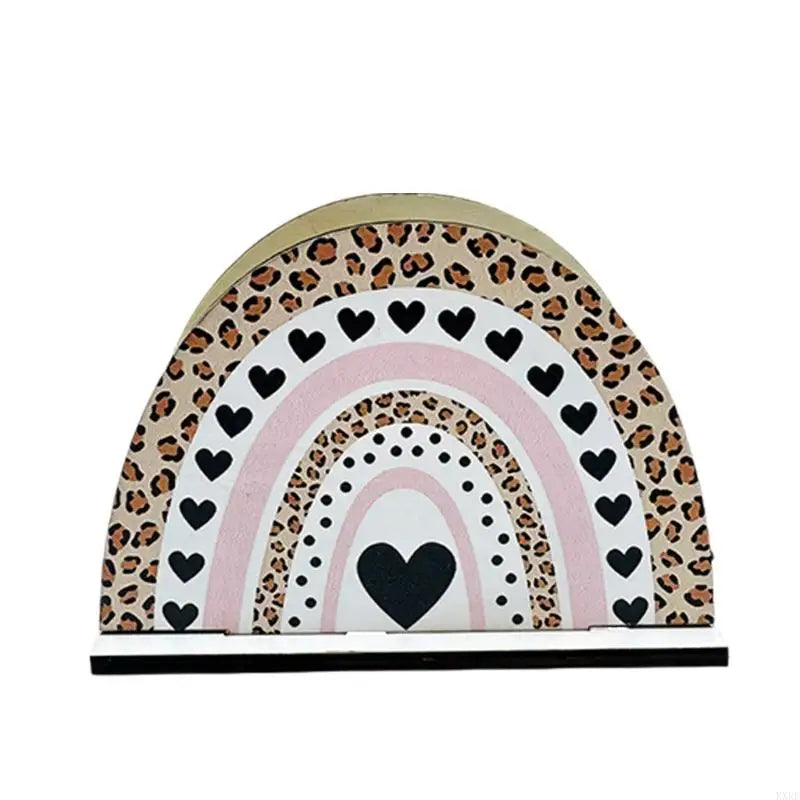 porte mouchoirs bois arc ciel papillon rose vert beige marron déco bohème multiple usage