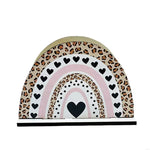 porte mouchoirs bois arc ciel papillon rose vert beige marron déco bohème multiple usage
