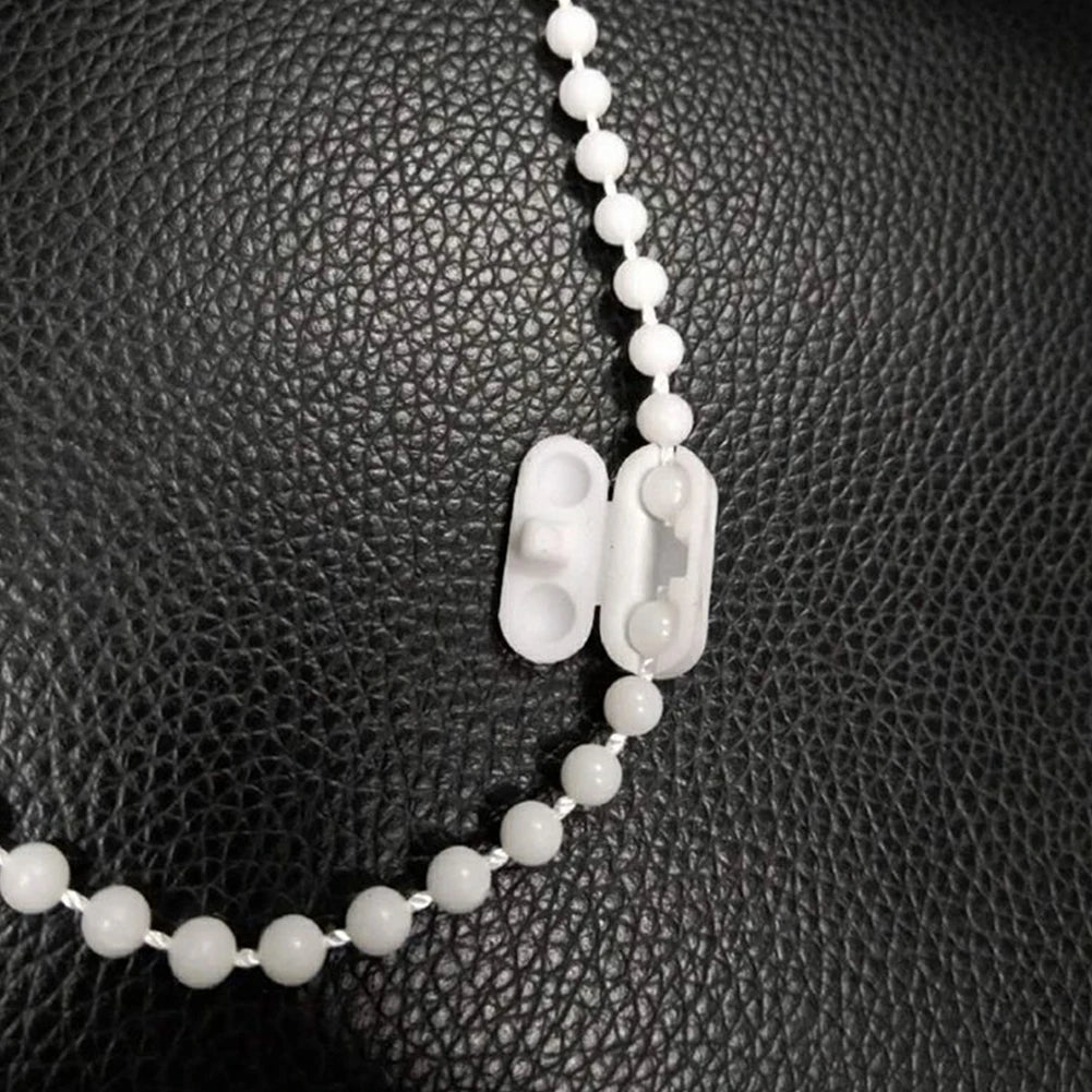 clips rideau blancs modernes stores roulants cordon traction connecteur chaîne perlée clips d'extension