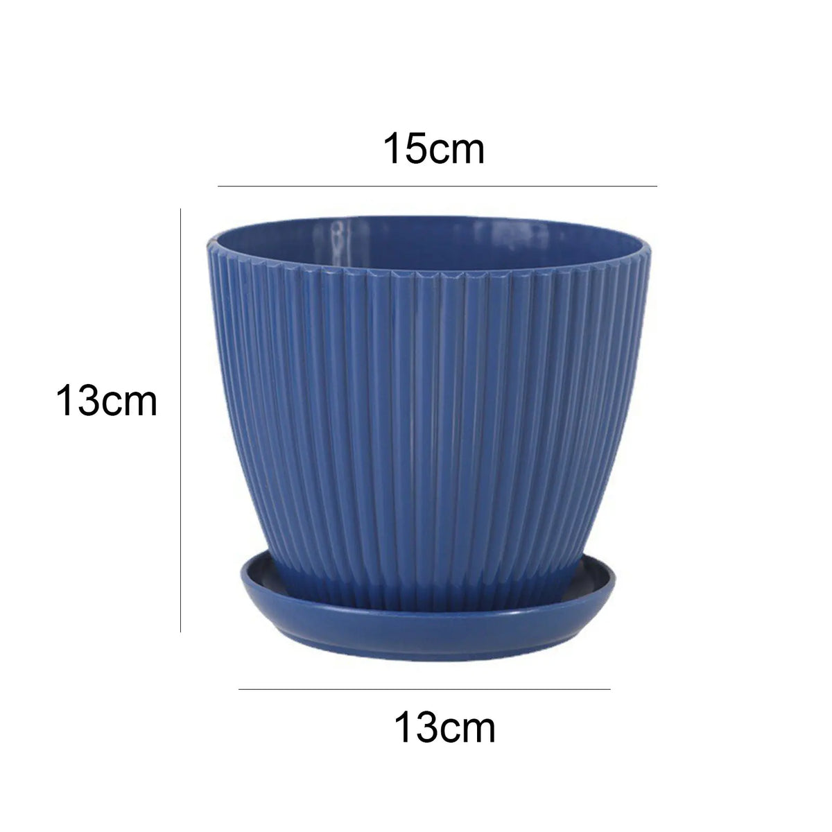 Pot fleurs moderne rayures vertes bleues blanches plateau support diverse couleurs