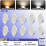 lampe encastrable led blanc moderne clips ac 110 240v 10w 24w