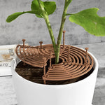 Couvercle de pot de plantes brun assemblé facilement