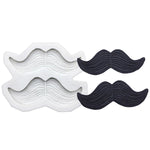 moules silicone gâteaux pâtisserie motifs moustaches nœuds papillon décorations cupcakes