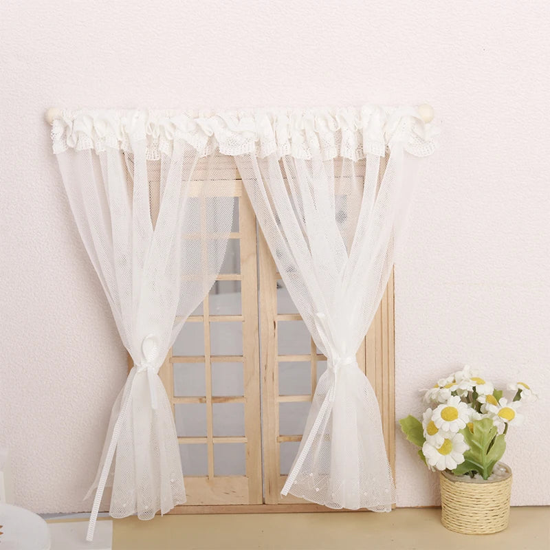 rideau blanc dentelle transparent classique chambre salon decoration français ul 3c