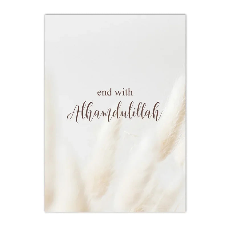 affiches toile minimaliste moderne motifs floraux texte calligraphique blanc beige doré 50x70 40x60 30x40