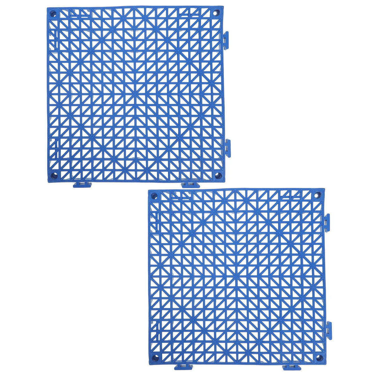 tapis bain antidérapant bleu réseau triangles pvc moderne drainage salle bain piscine terrasse garage