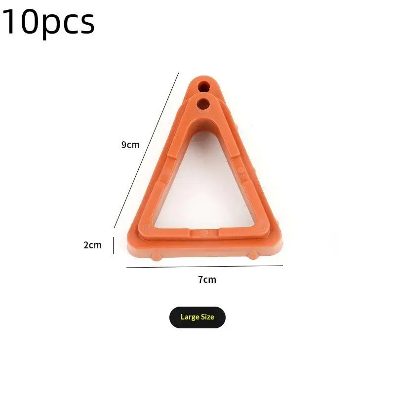 pieds pot fleurs orange noir triangulaires perforations pratique robuste