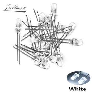 ampoules led 5mm violet jaune vert blanc rouge rose bleu transparentes standard 1000pcs