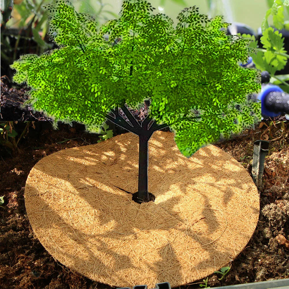 tapis sol fibre coco marron clair naturel rustique 30cm 35cm 40cm 45cm 3mm epaisseur