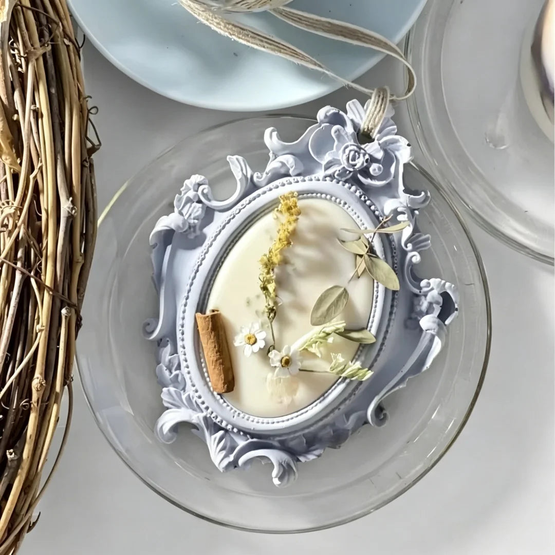 moule silicone plâtre plateau bijoux ciment décoration maison dentelle vintage shabby chic baroque