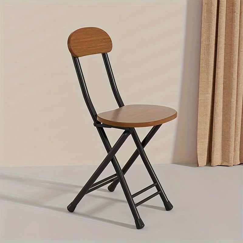 chaise pliante moderne bois naturel finition lisse assise ovale portable durable minimaliste
