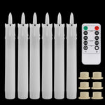décoration intérieure moderne bougies led sans flamme blanc opaques télécommande pièces base plate