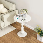 table basse rétro noire blanche nordique diamètre 35cm 40cm minimaliste sculptée salon chambre